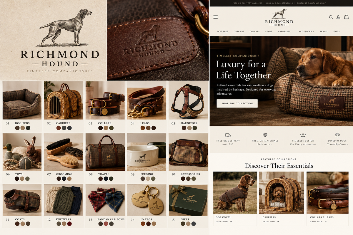 Richmond Hound coming soon heritage dog-product catalogue preview